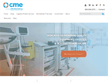 Tablet Screenshot of cmecorp.com